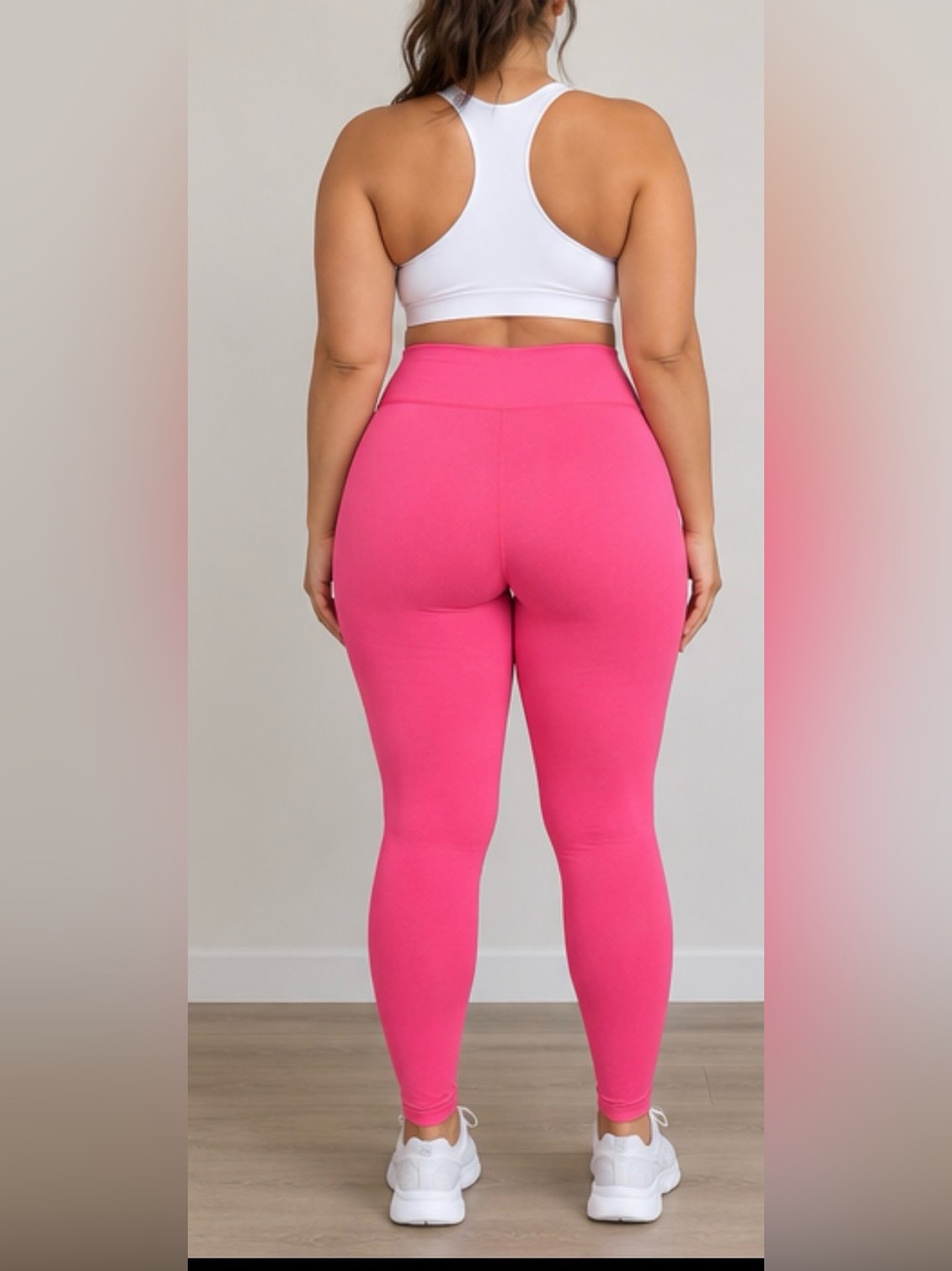 High-Rise Hot Pink Women's Stretch workout gym yoga pants xl